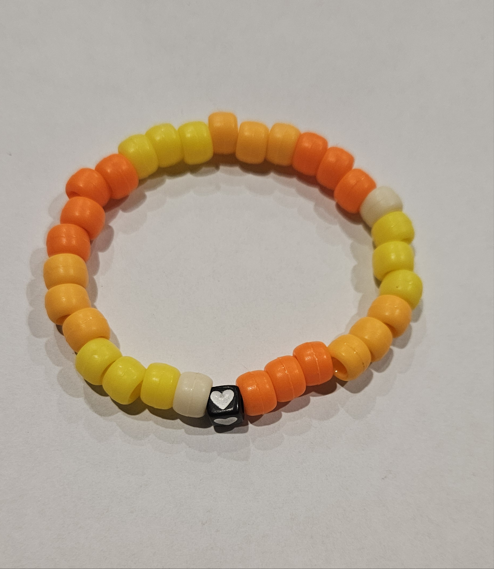 Pony Bracelet - Orange & Yellow