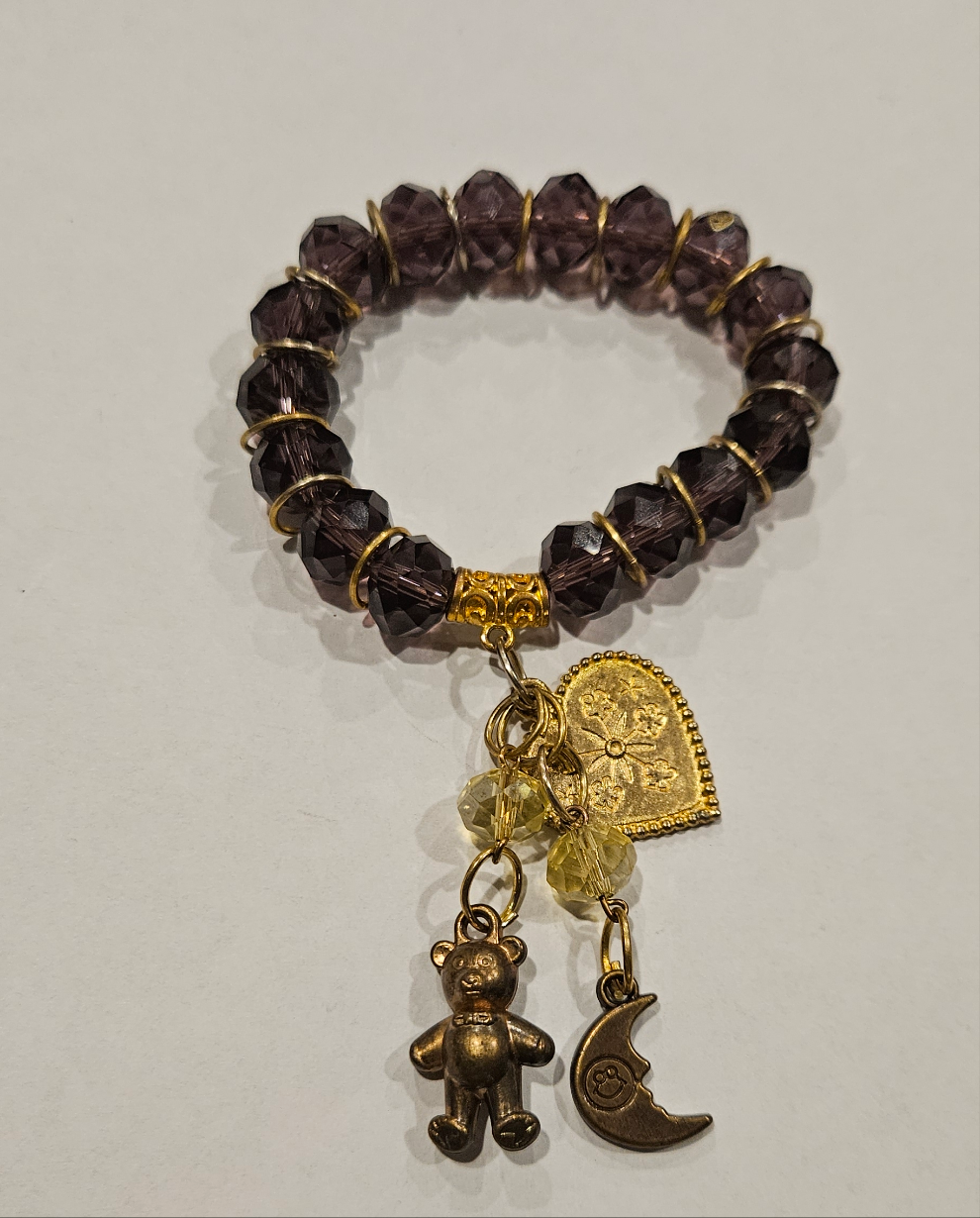 Bead Bracelet - Purple