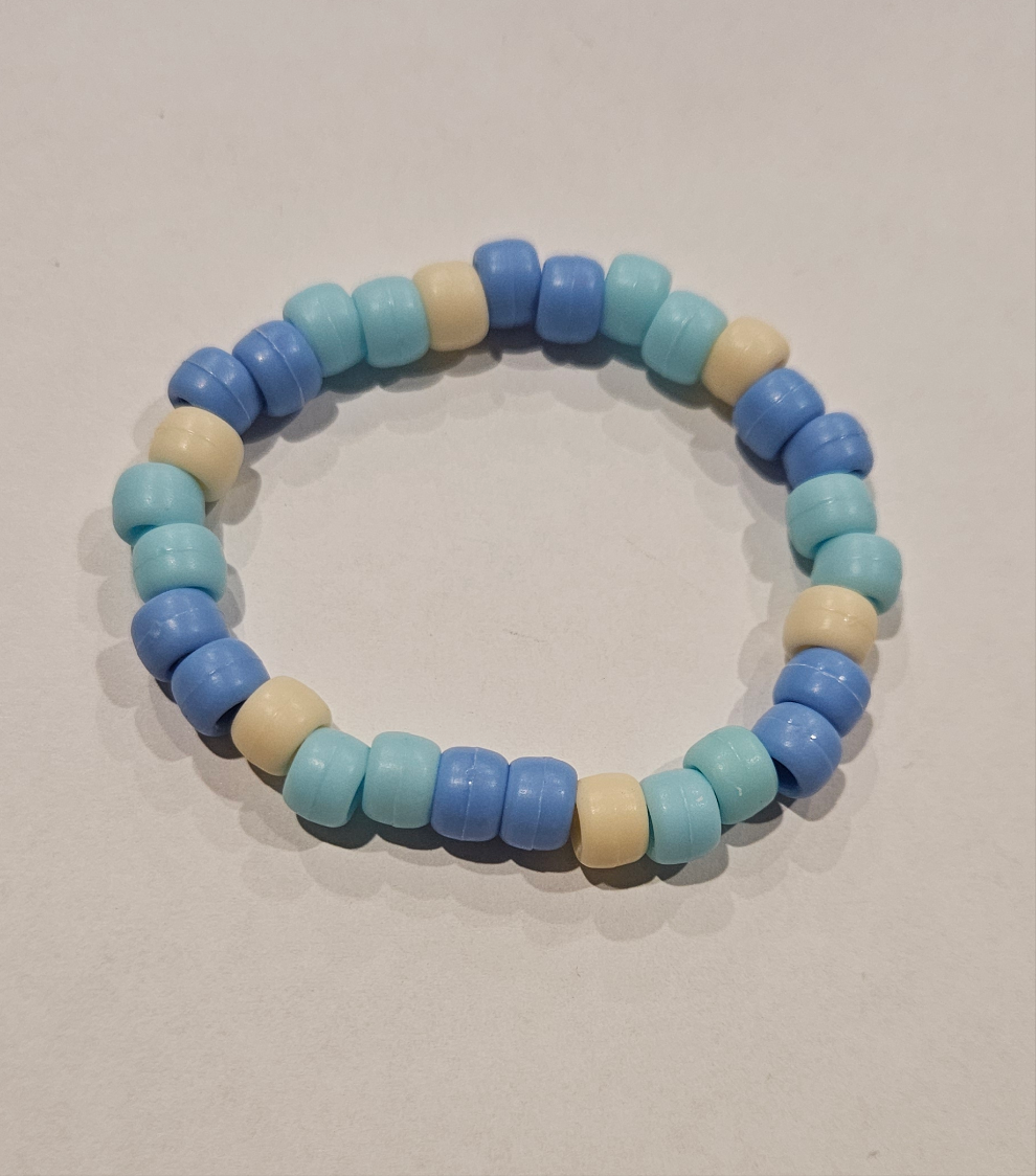 Pony Beads - Snow Color